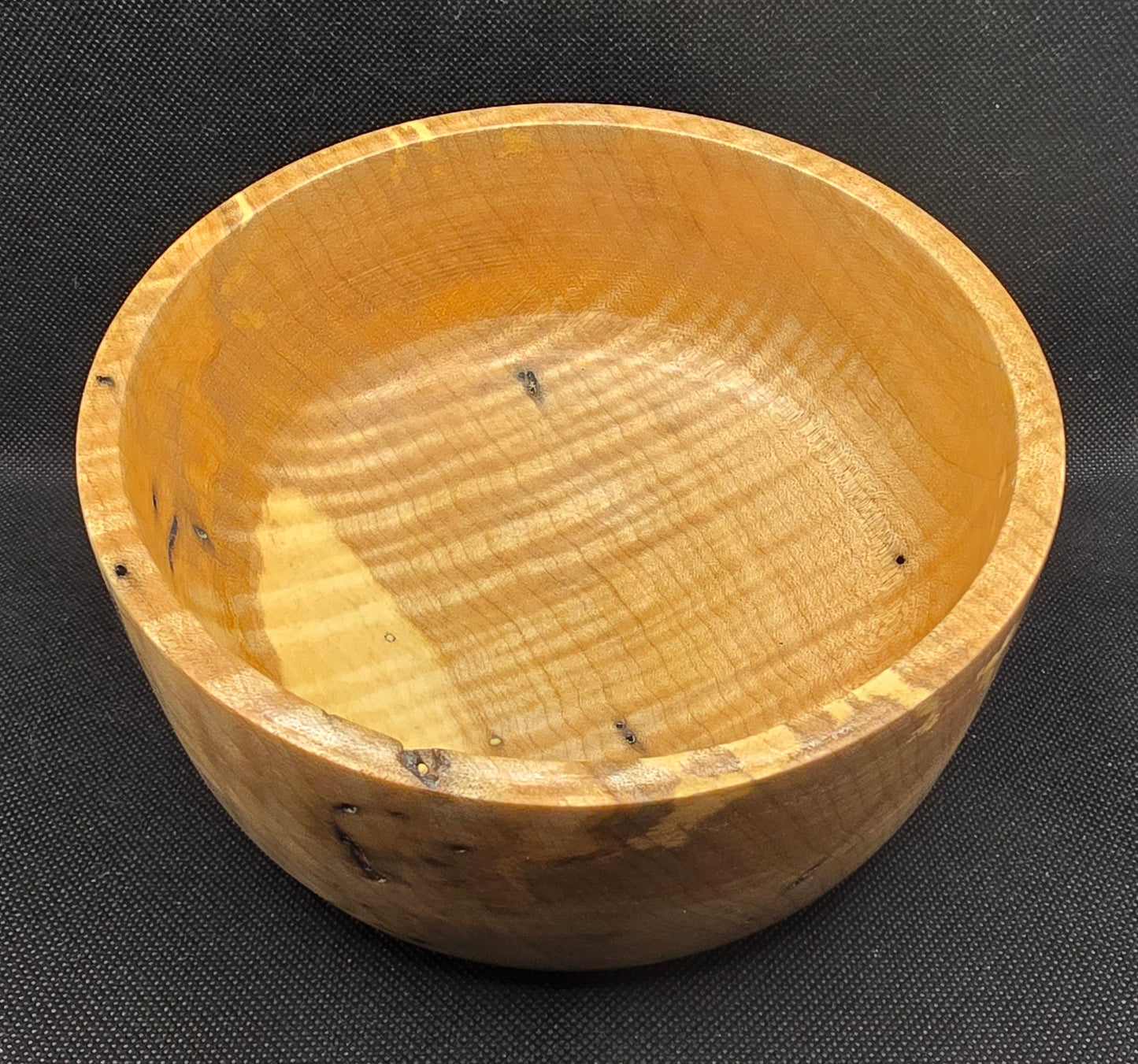 Polished Spalted Maple Bowl