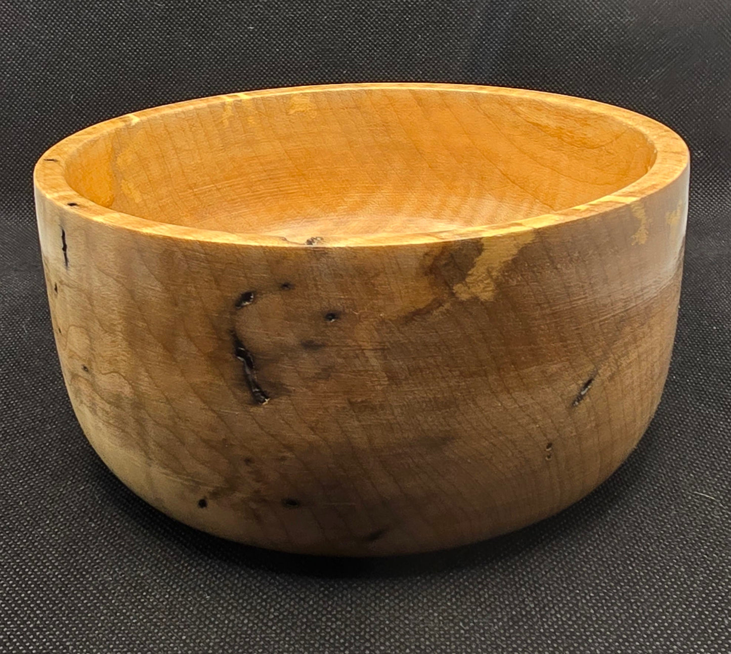Polished Spalted Maple Bowl