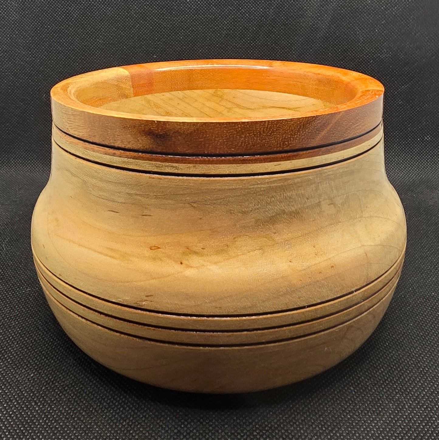 Segmented Maple and Cherry Bowl