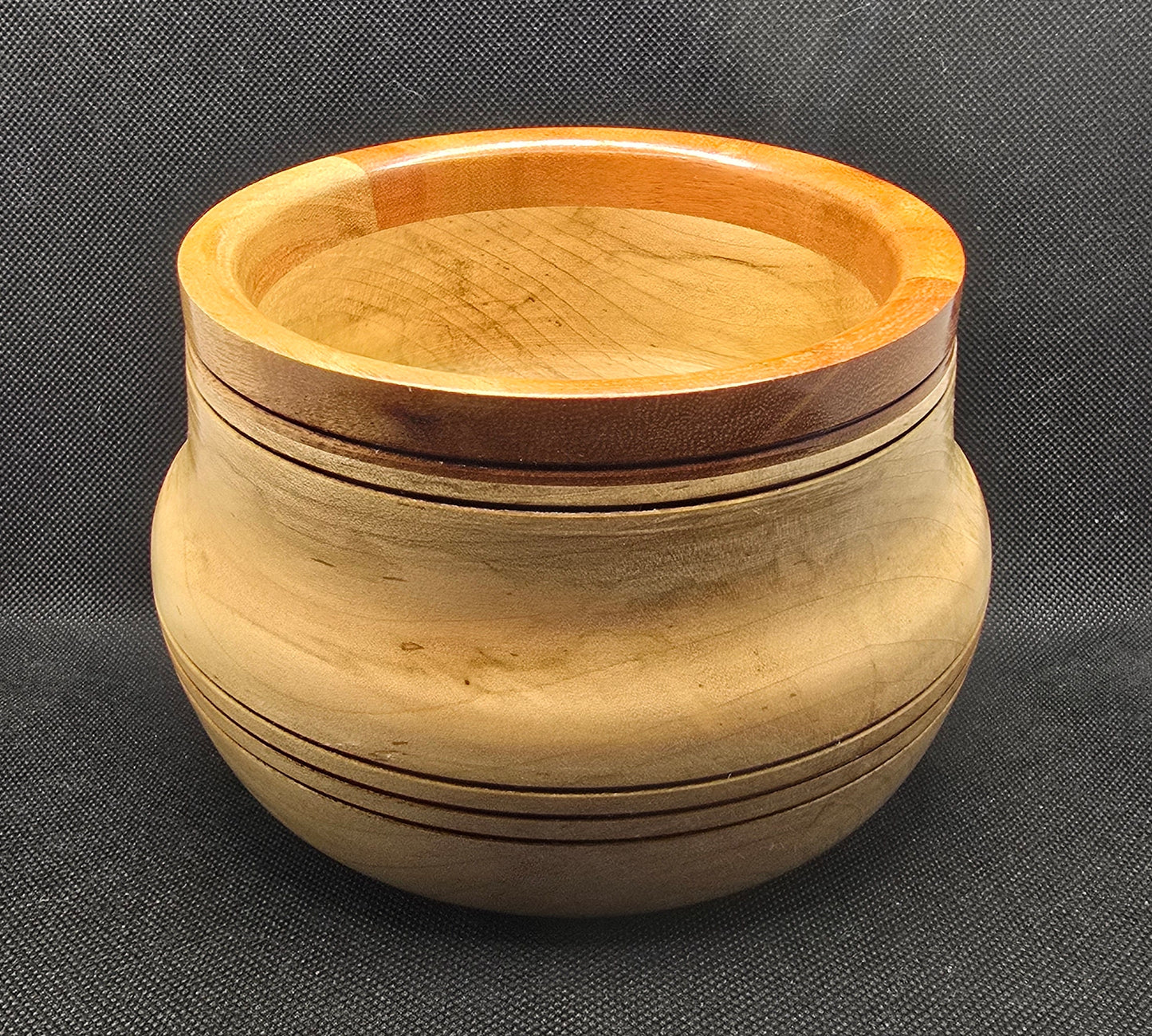 Segmented Maple and Cherry Bowl