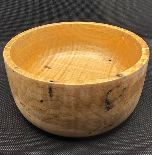 Polished Spalted Maple Bowl