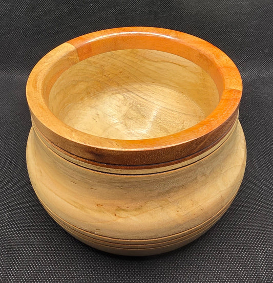 Segmented Maple and Cherry Bowl